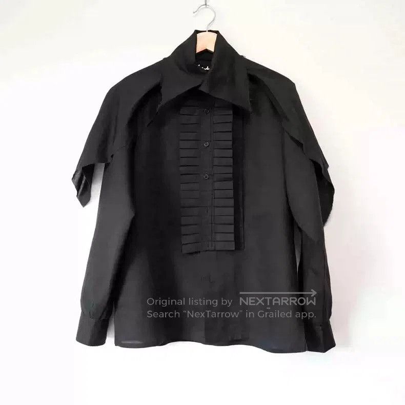 Yohji Yamamoto Yohji Yamamoto 2009AW pleated organ cotton linen shirt. Size US M / EU 48-50 / 2 - 1 Thumbnail