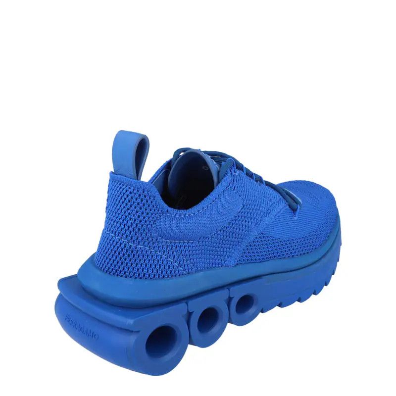 Salvatore Ferragamo o1y0426 Low-Top Sneakers in Bright Blue Size US 8.5 / IT 38.5 - 3 Thumbnail