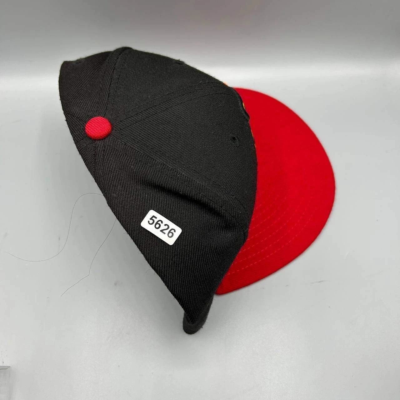 New Era Chicago Blackhawks Hat Men Black Red NHL Snap Back Cap Wool Size ONE SIZE - 10 Thumbnail