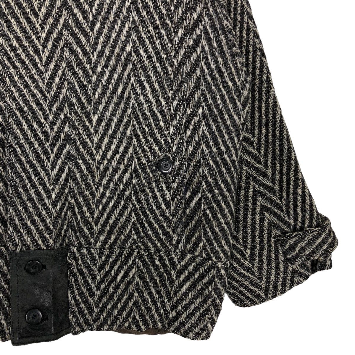 Japanese Brand 🔥Vtg Herringbone Wool Bomber Jacket Viasun Issey Miyake Size US M / EU 48-50 / 2 - 5 Thumbnail