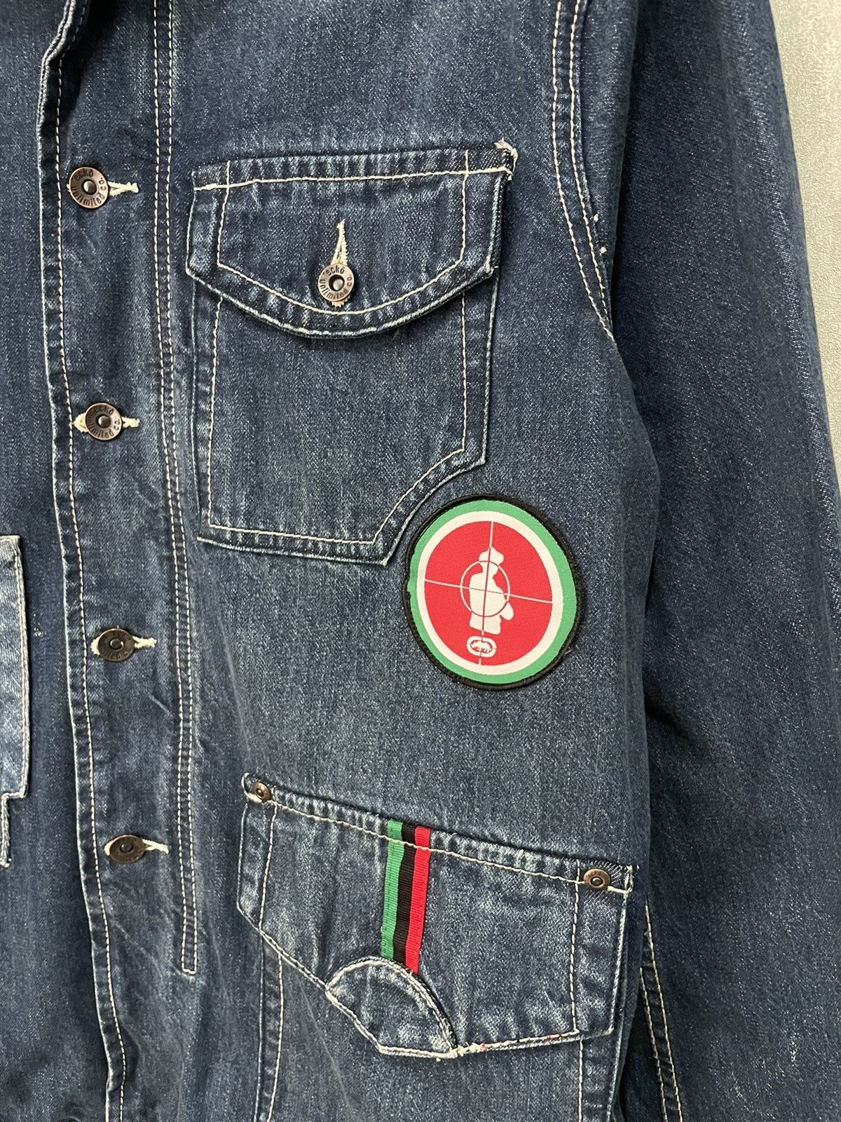 Ecko Unltd. × Public Enemy × Vintage Ecko Unltd x Public Enemy Vintage Jeans Jacket Y2K Size US M / EU 48-50 / 2 - 3 Thumbnail