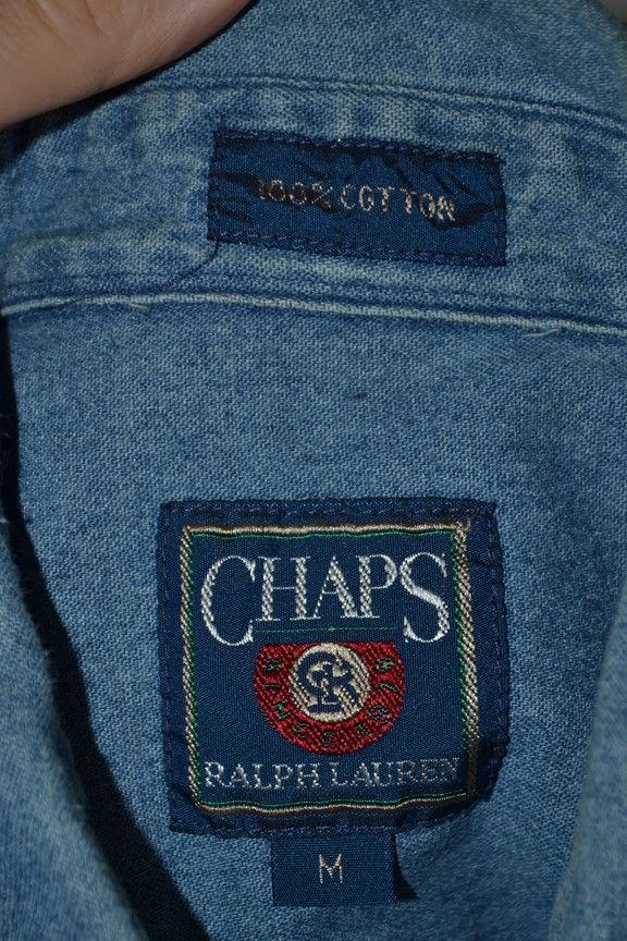 Chaps Ralph Lauren × Polo Ralph Lauren × Vintage Vintage Chaps Ralph Lauren denim cotton shirt M Size US M / EU 48-50 / 2 - 6 Thumbnail