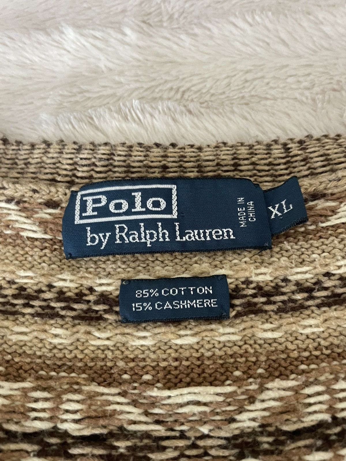 Polo Ralph Lauren Patterned Cotton/Cashmere Vest Size US XL / EU 56 / 4 - 7 Thumbnail