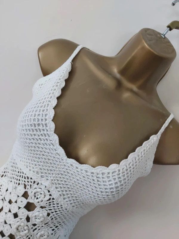 Vintage Vintage crocheted top Size S / US 4 / IT 40 - 5 Thumbnail