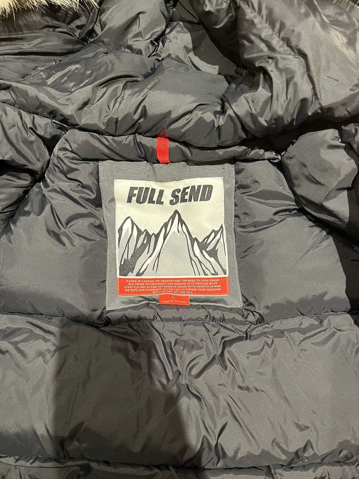 Full Send Full Send Bomber jacket puffer in gray Size US L / EU 52-54 / 3 - 3 Thumbnail