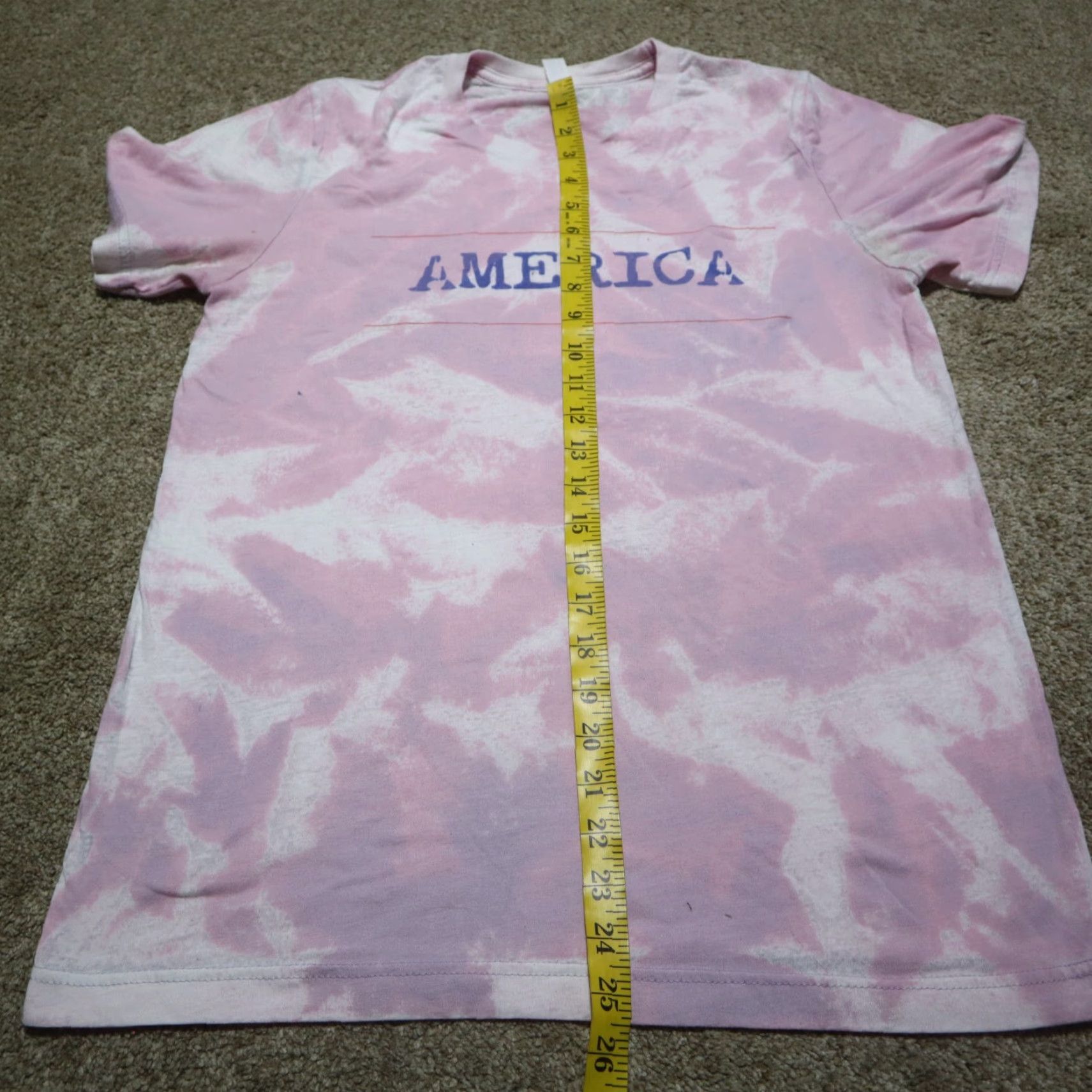 Vintage VINTAGE America Pink White Tie-Dye Short Sleeve Tee T-Shirt Adult Women's Size M Medium Size S / US 4 / IT 40 - 6 Thumbnail