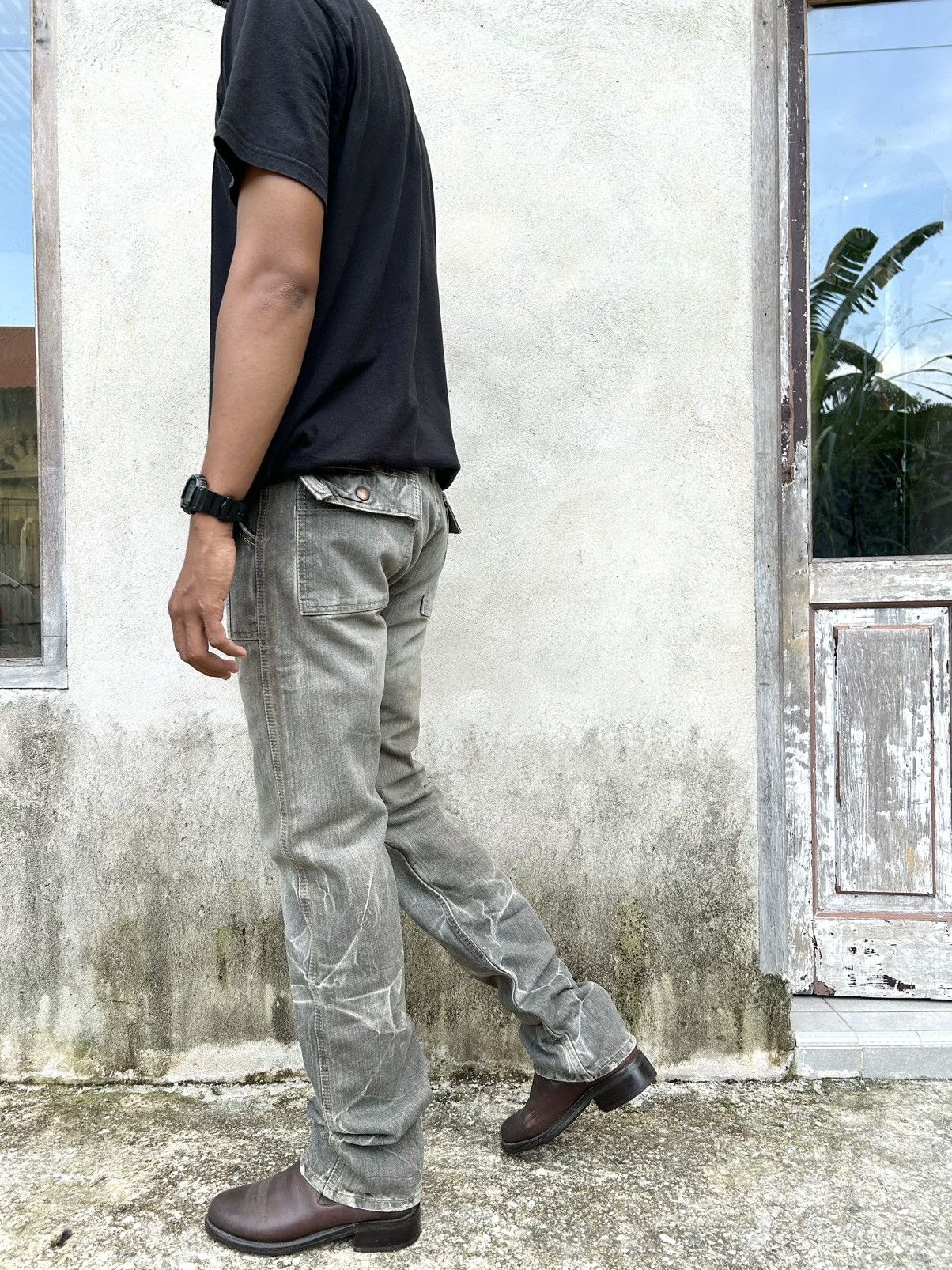 Japanese Brand Fatigu Eternal Bitcu Kurashiki Graywash Japan Size US 29 - 3 Thumbnail
