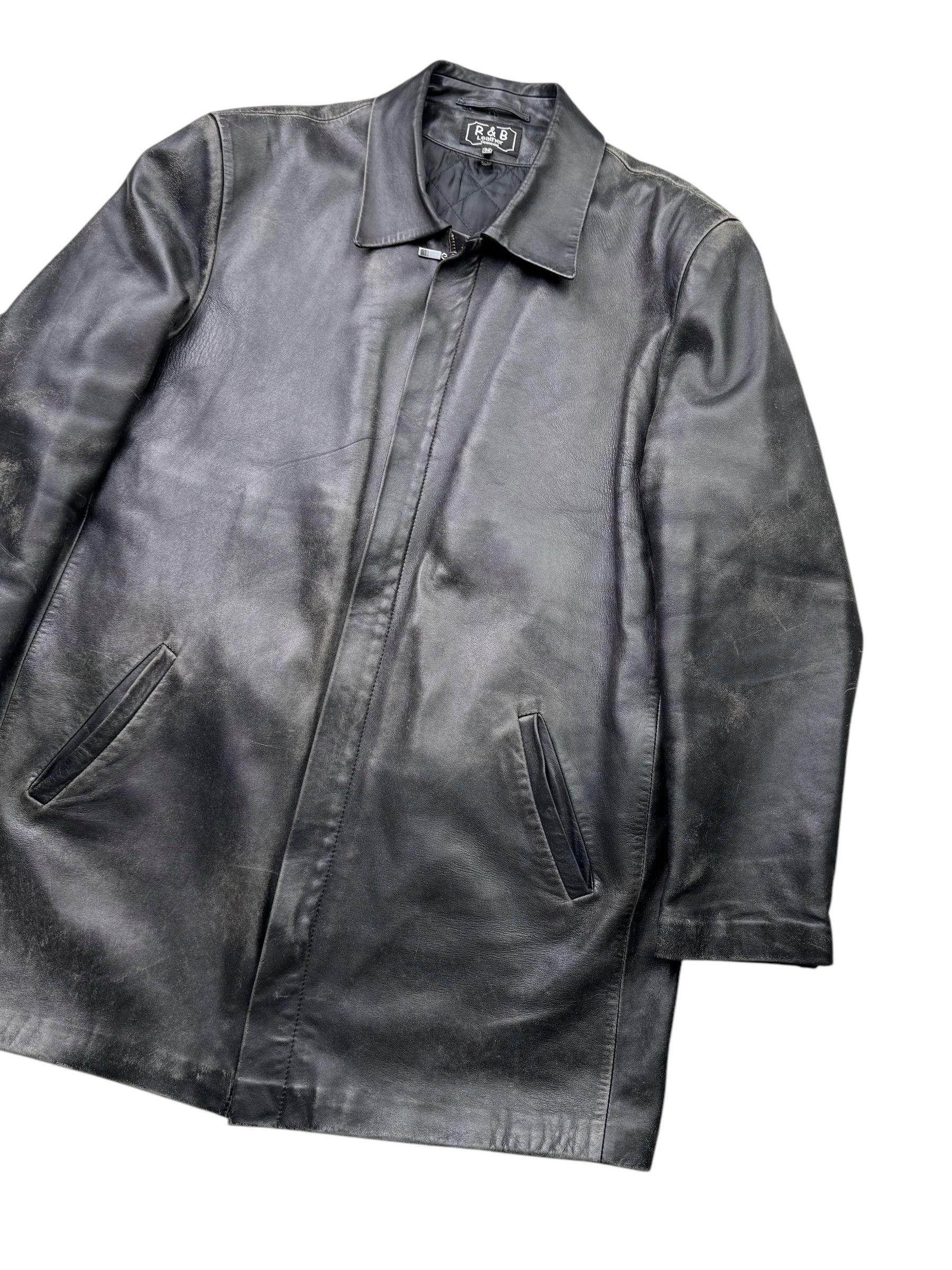 Other Vintage Time Faded Leather Jacket M125D15(E123)(V105) Size US XL / EU 56 / 4 - 3 Thumbnail