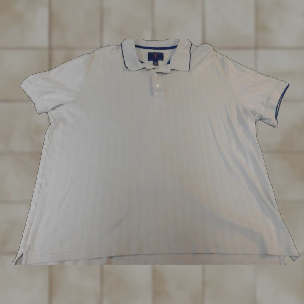 Vintage Saddlebred Polo Shirt Mens XL Beige Cotton Knit Short Sleeve Button Collared Golf All Seasons Regular Vintage No Size US XL / EU 56 / 4 - 1 Thumbnail