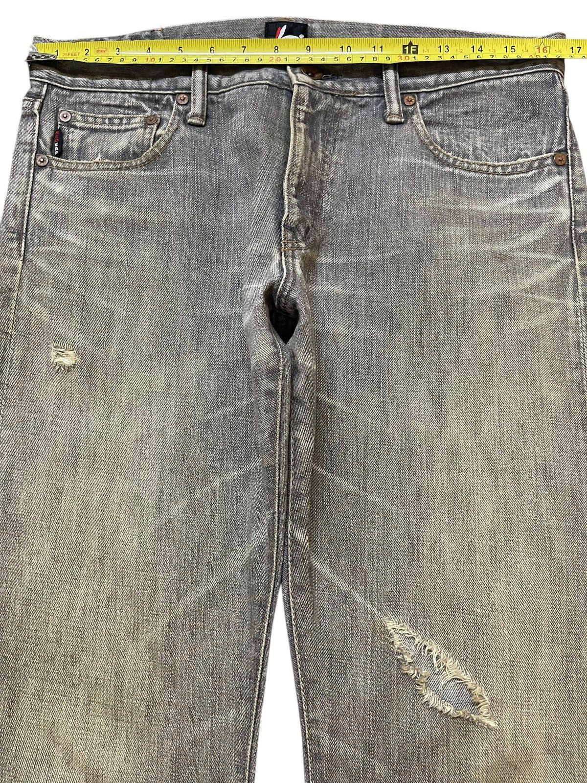 If Six Was Nine Vintage Japanese Brand Mud Faded Wash Style Jeans Size US 32 / EU 48 - 11 Thumbnail