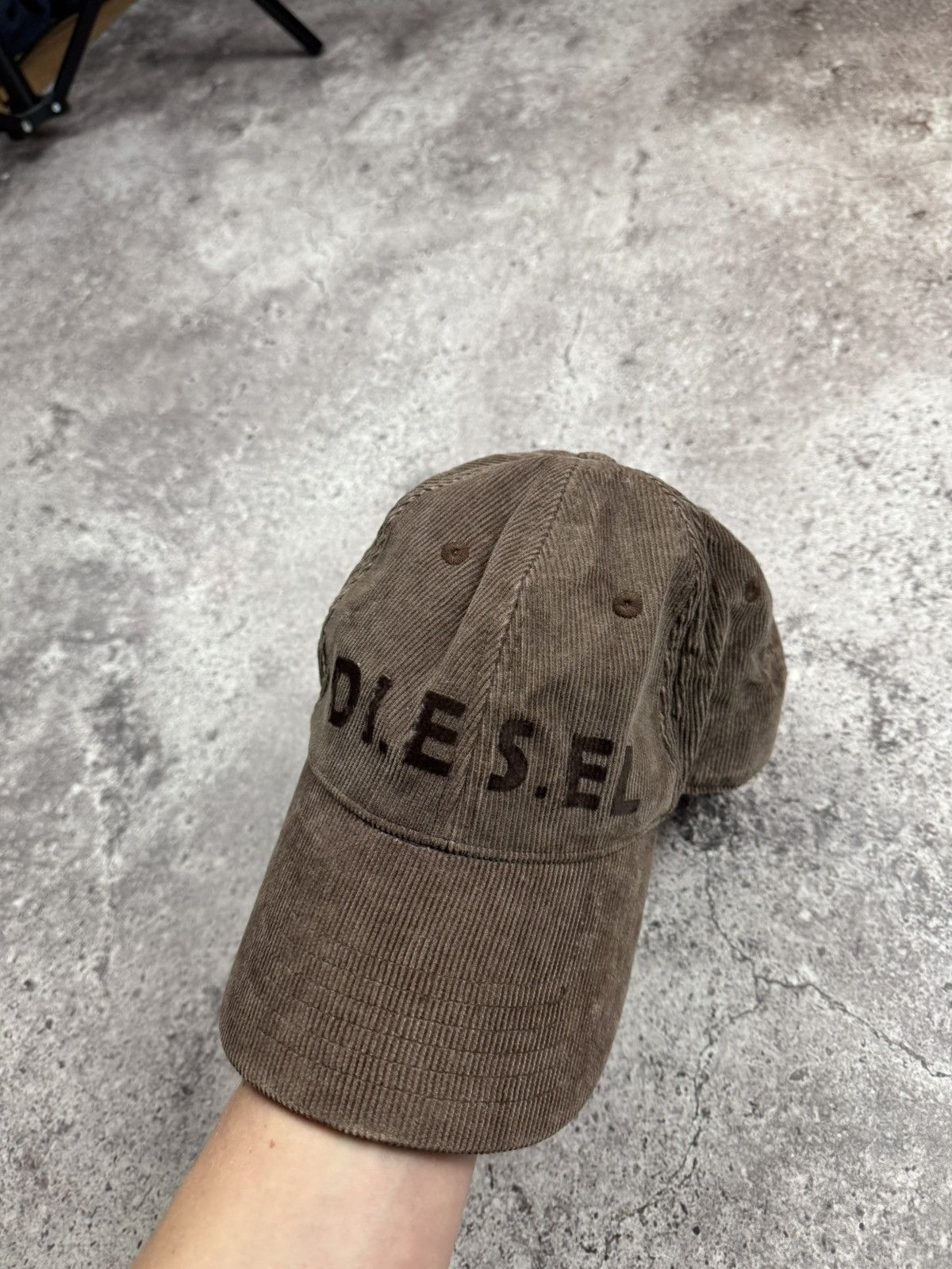 Diesel Rare 90s Brown Diesel Velvet Men's Cap Cordura Y2K Drill Size ONE SIZE - 5 Thumbnail