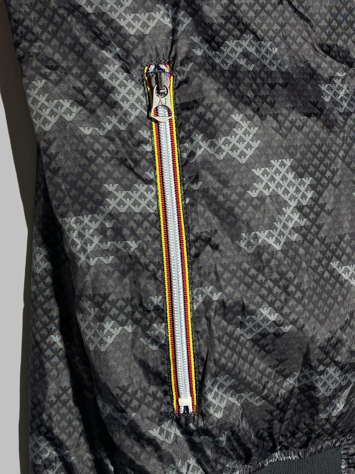 Armani 🔥 Y2K ARMANI JEANS REVERSIBLE NYLON BOMBER MILANO FLEX Size US L / EU 52-54 / 3 - 17 Thumbnail