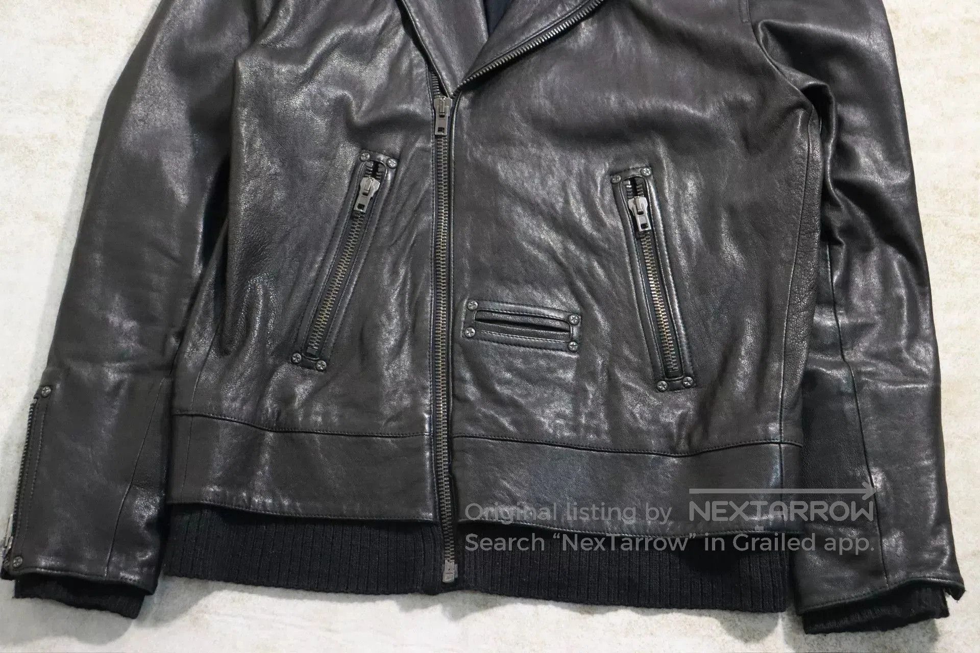 Maison Margiela maison margiela leather motorcycle jacket size l/xl. Size US XL / EU 56 / 4 - 6 Thumbnail