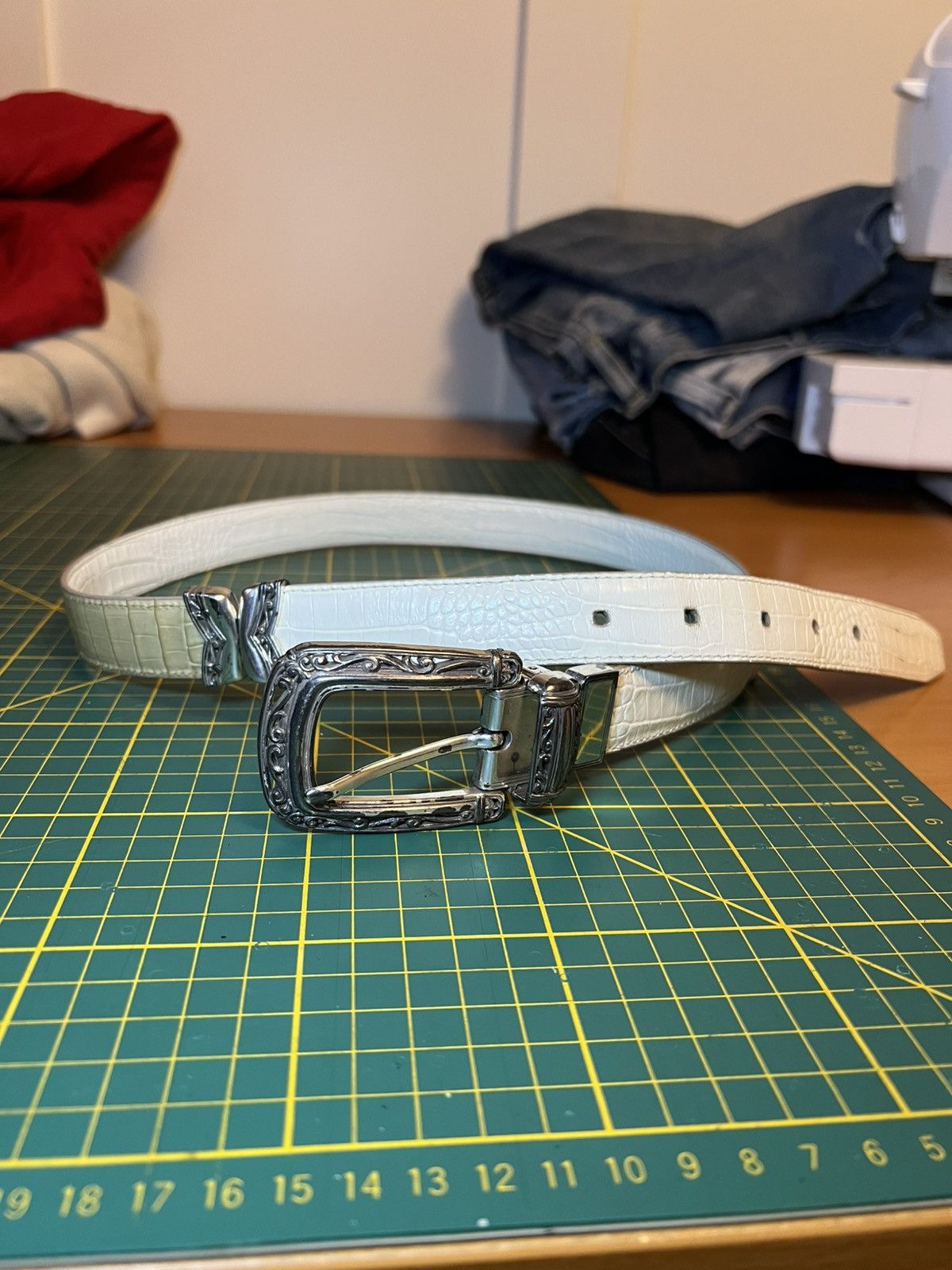 Brighton Vintage Brighton two tone interchangeable croc leather belt Size ONE SIZE - 2 Thumbnail