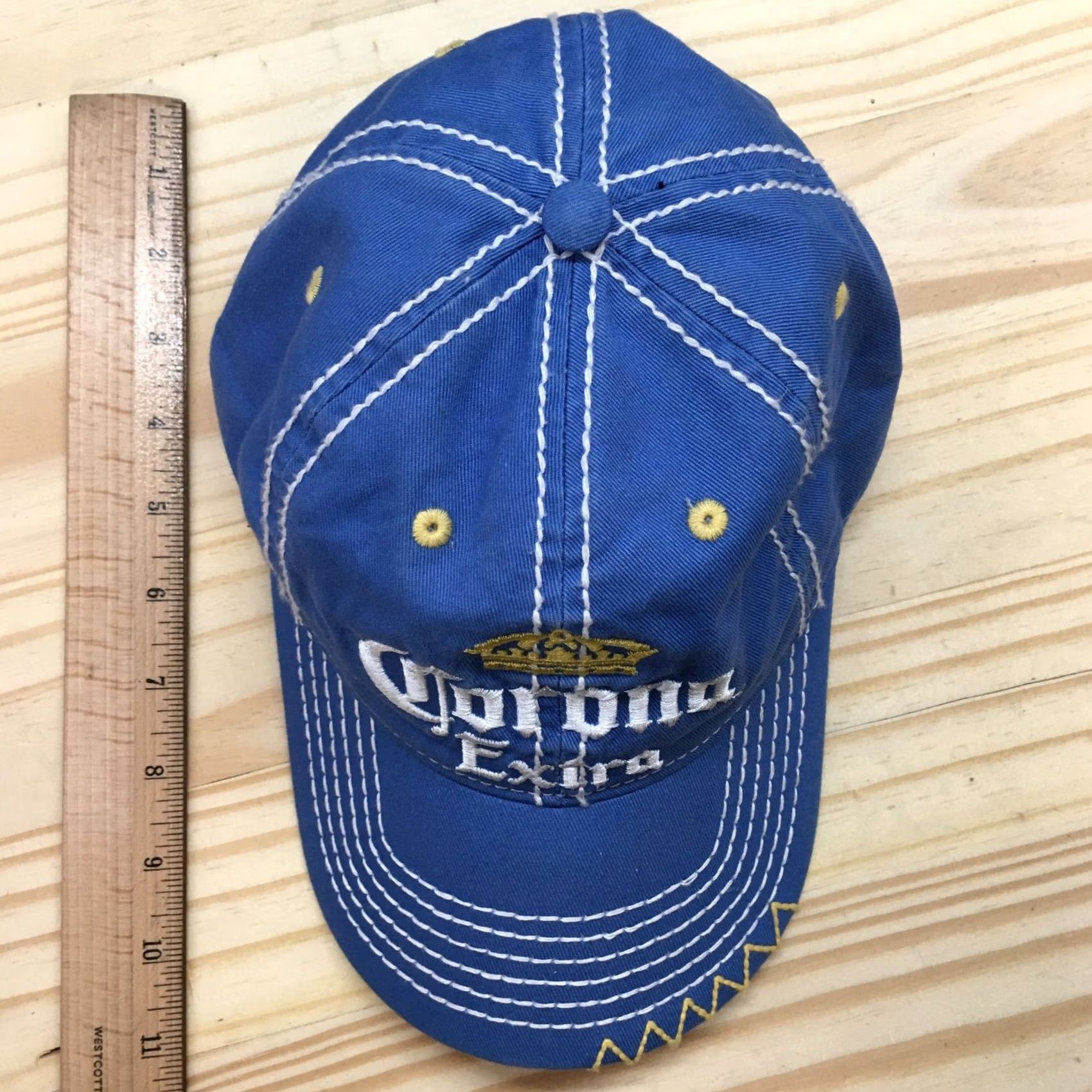 Vintage Corona Extra Baseball Cap Mens Blue OS Adjustable Curved Brim Embroidered Logo Size ONE SIZE - 3 Thumbnail