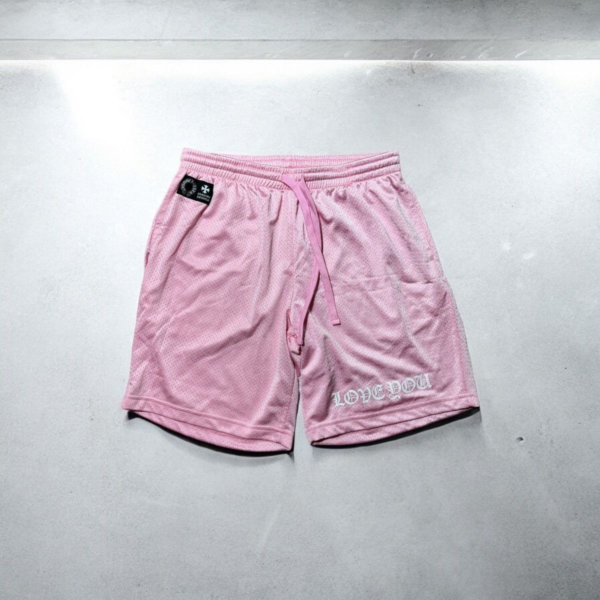+CHROME HEARTS+ MESH VARSITY SHORTS CH メッシュ パンツ PINK Chrome Hearts】mesh バーシティ shorts pink