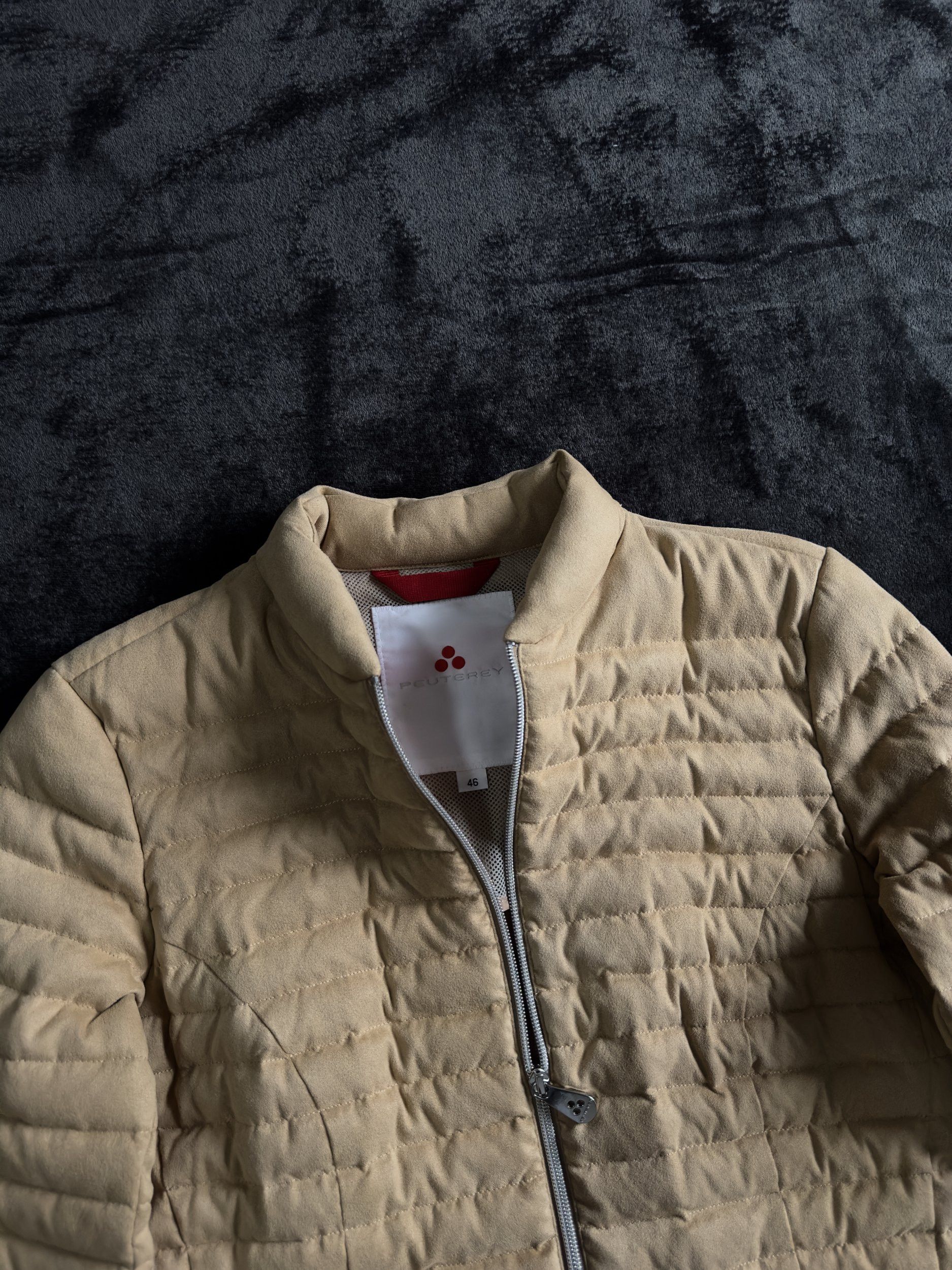 Peuterey Peuterey Quilted Down Suede Jacket Beige Size M / US 6-8 / IT 42-44 - 6 Thumbnail
