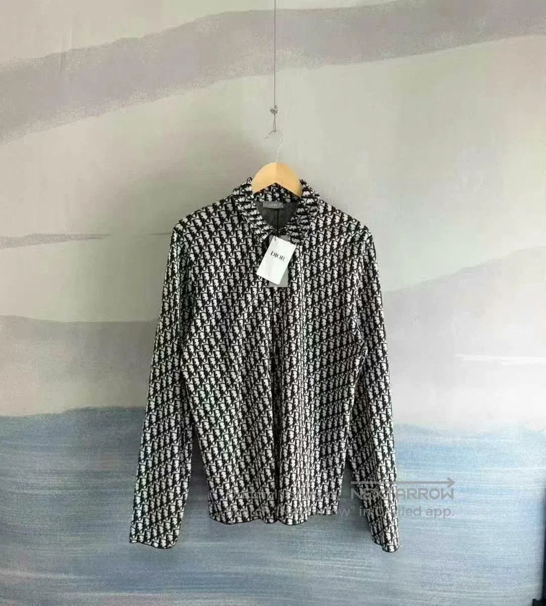 Dior dior oblique navy blue cotton shirt. Size US L / EU 52-54 / 3 - 1 Thumbnail