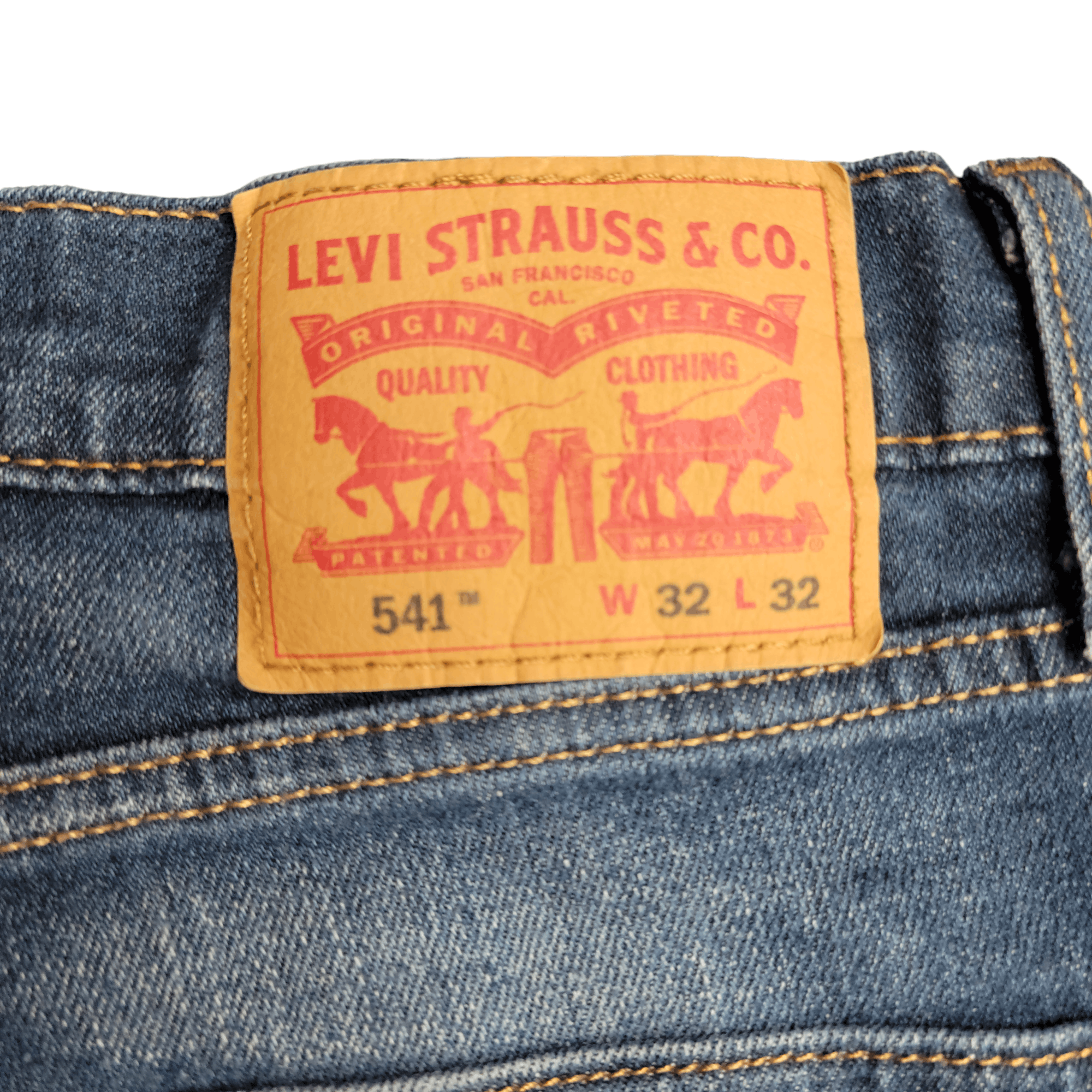 Levi's Levi's 541 Straight Distressed Faded Denim Blue Jeans Size US 32 / EU 48 - 5 Thumbnail