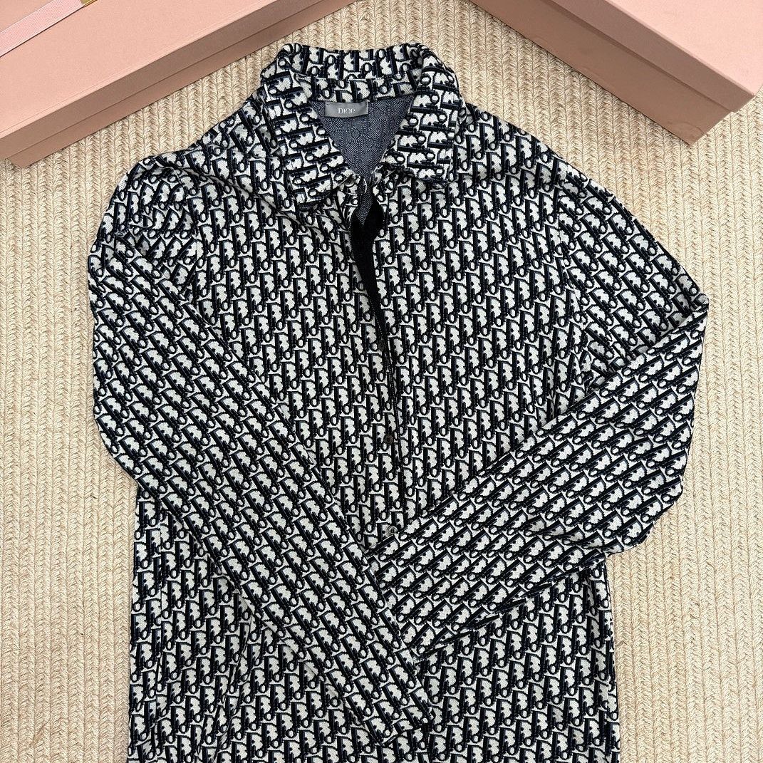 Dior Dior Oblique Print Button Up Shirt Size L Size US L / EU 52-54 / 3 - 1 Thumbnail