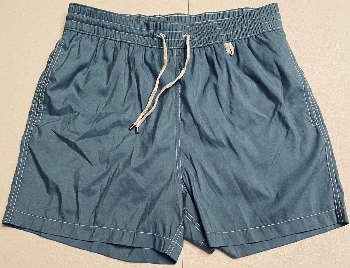 Loro Piana Loro Piana 🇮🇹 Bay Albatros Contrast Resort Swim Trunks S NWT Size US 32 / EU 48 - 1 Thumbnail