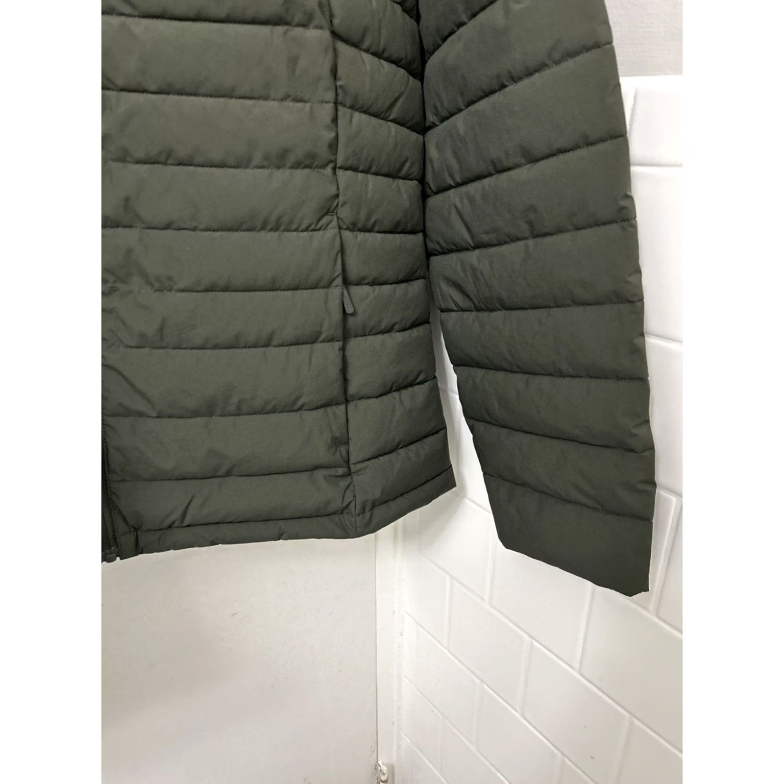 Vintage HFX Outdoors Puffer Jacket Womens XL Green Retro Stripe Hooded Water Resistant Size XL / US 12-14 / IT 48-50 - 6 Thumbnail