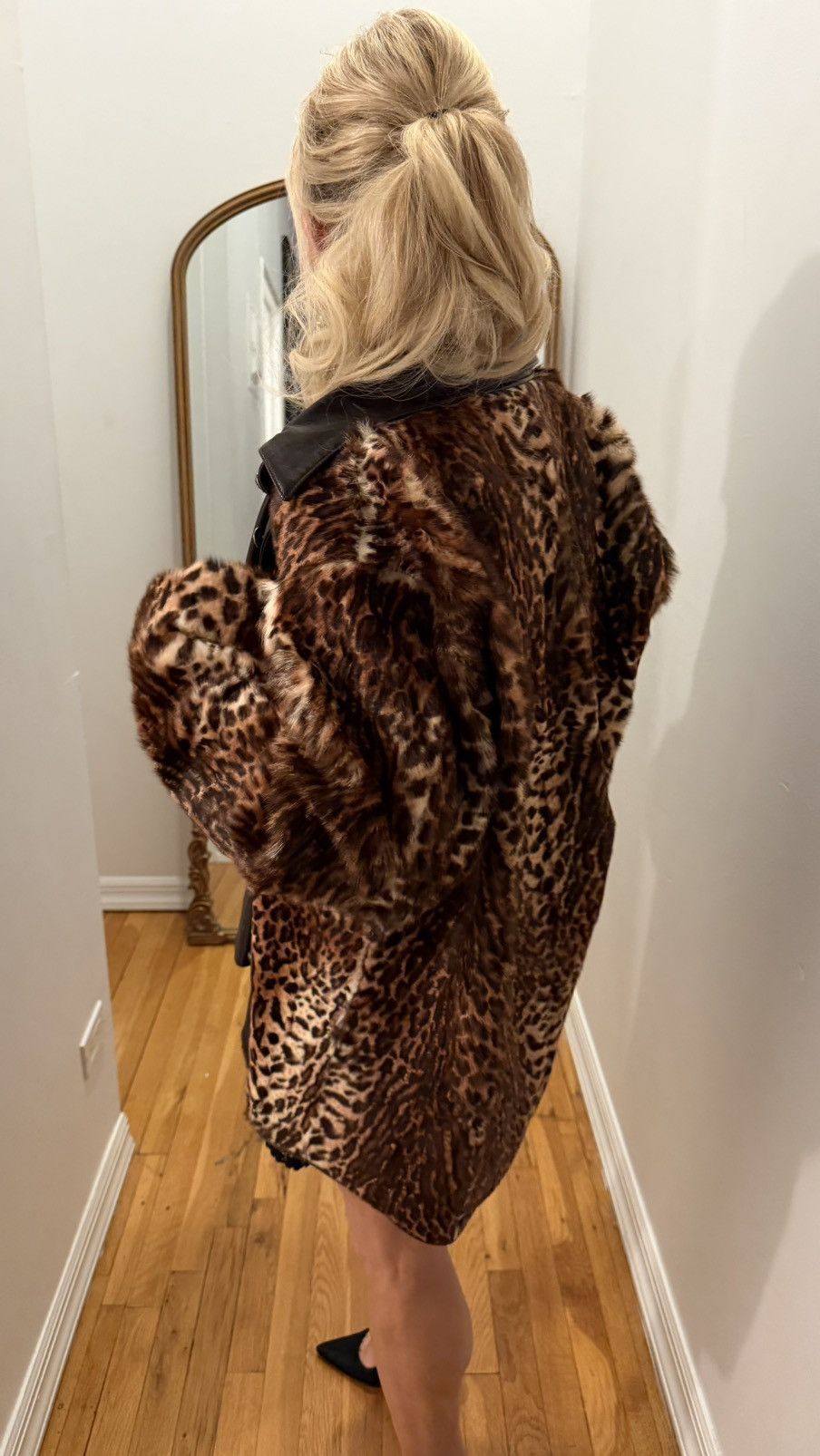 Chrome Hearts 🚭 ULTIMATE CHROME GRAIL🚭90s 100% RABBIT FUR LEOPARD LEATHER Size US L / EU 52-54 / 3 - 3 Thumbnail