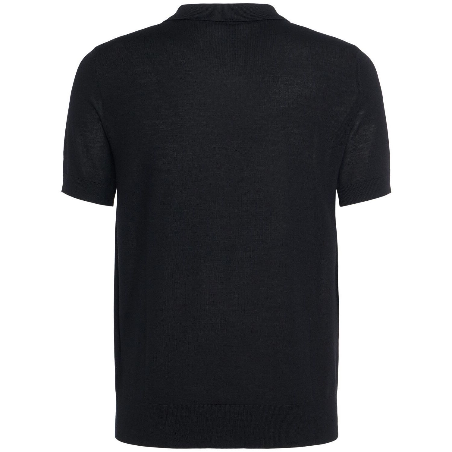 Dsquared2 DSQUARED2 Men's D2 Black Wool Polo Shirt New & Authentic (Me Size US XL / EU 56 / 4 - 2 Thumbnail