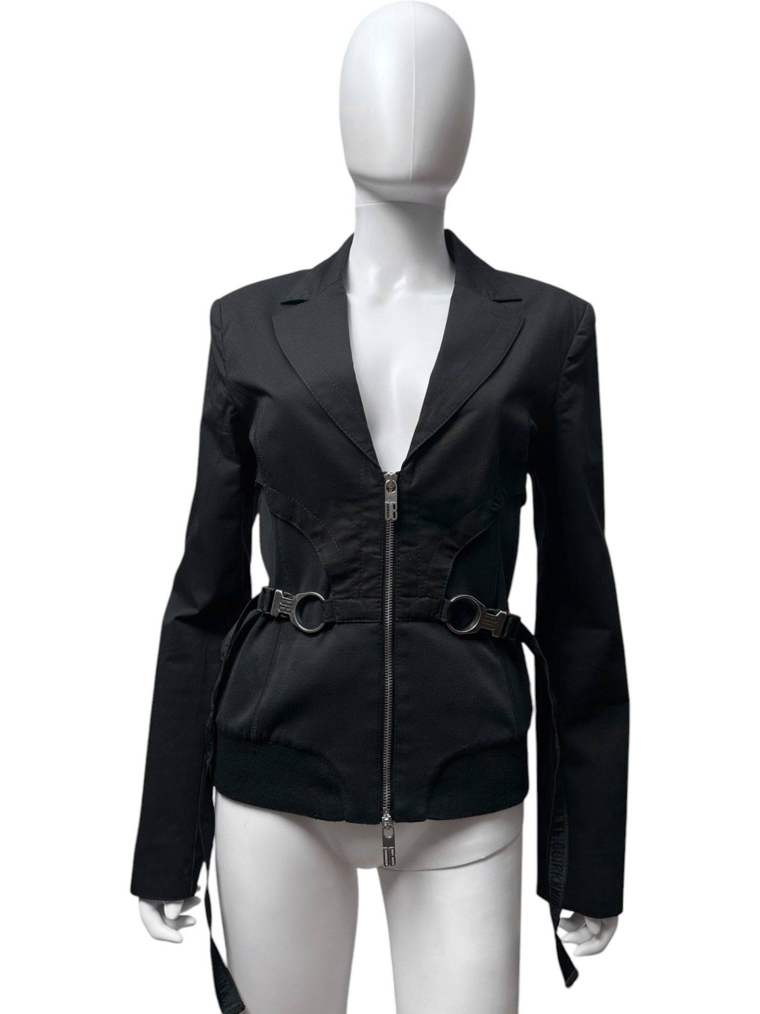 Dirk Bikkembergs S/S 2005 Black Utility Blazer Size L / US 10 / IT 46 - 1 Thumbnail