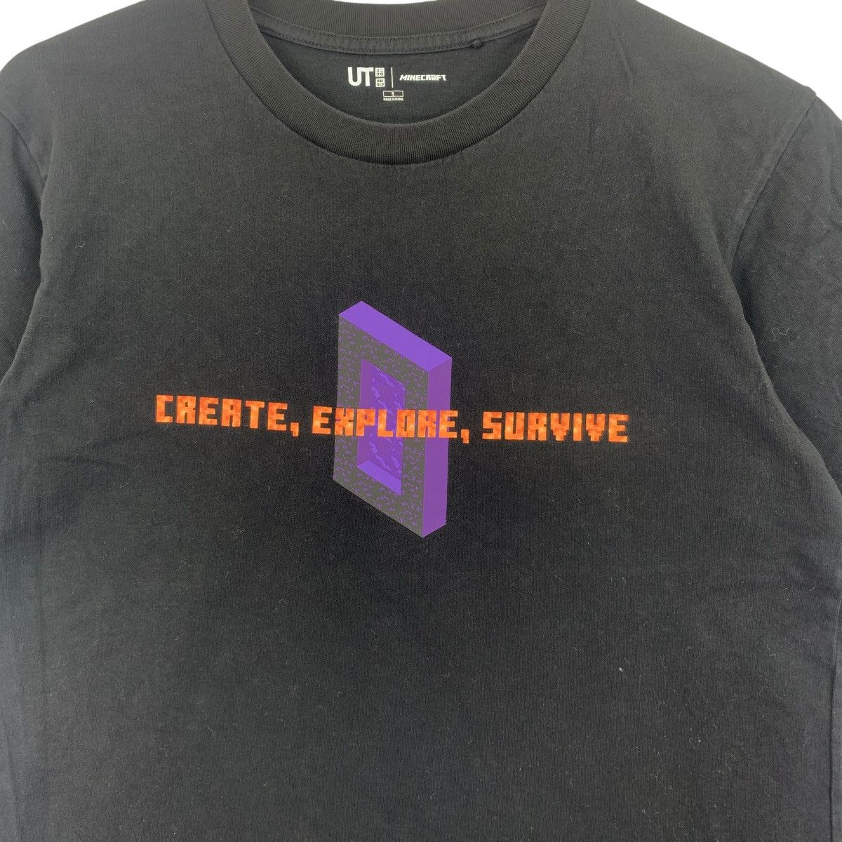 Uniqlo UNIQLO x MINECRAFT GAME Create Explorer Survive Tee Shirt Size S / US 4 / IT 40 - 4 Thumbnail