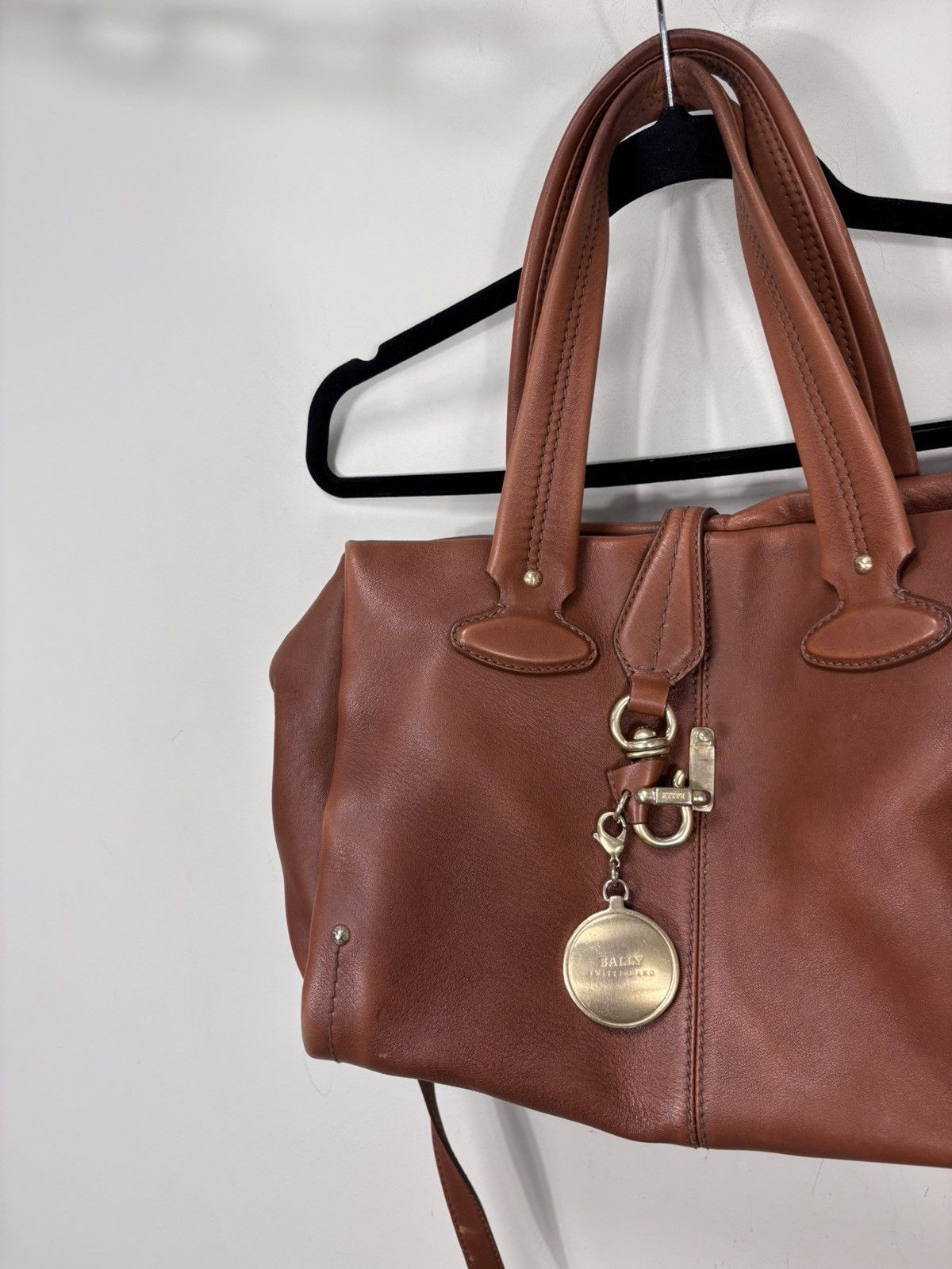 Bally Bally Madria Brown Genuine Leather Handle Bag Shoulder Size ONE SIZE - 3 Thumbnail