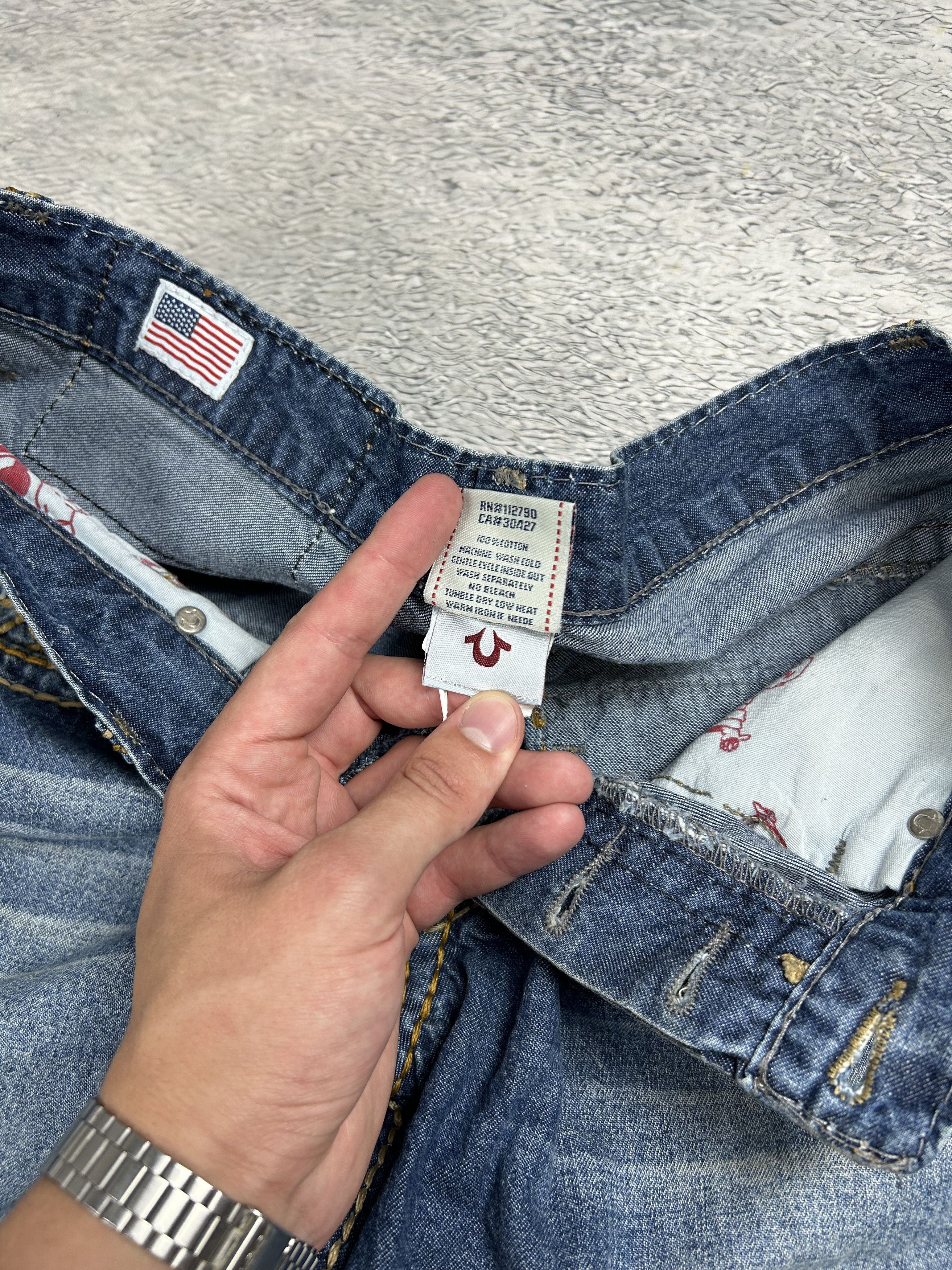 JNCO × True Religion × Vintage True Religion jeans Baggy Drill Streetwear Rare Oldmoney Size US 33 - 9 Thumbnail