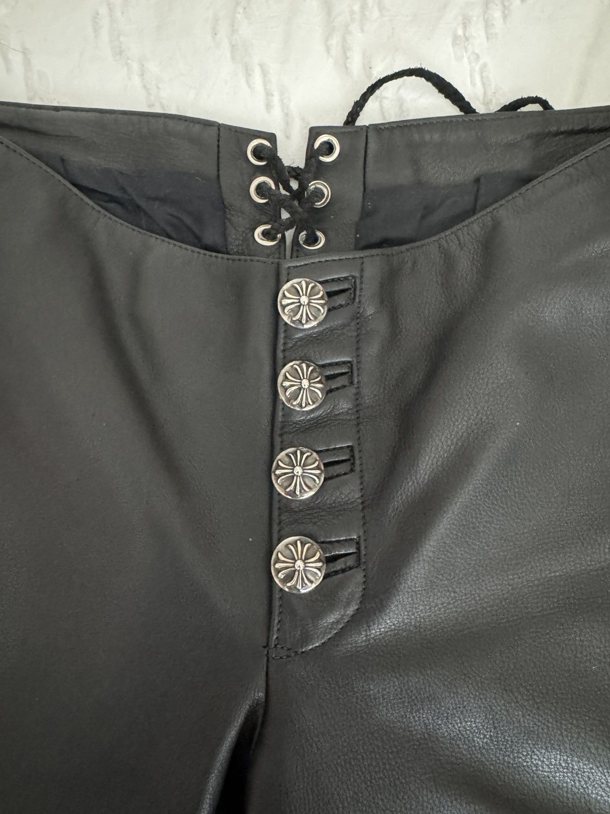 Chrome Hearts Chrome hearts leather pants Size 34" / US 12 / IT 48 - 3 Thumbnail