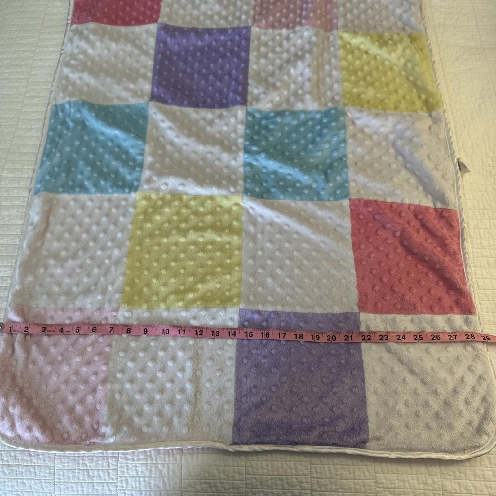 Winners Circle Circo Patchwork Minky Dot Baby Blanket Dobby Pink Sherpa Size ONE SIZE - 4 Thumbnail