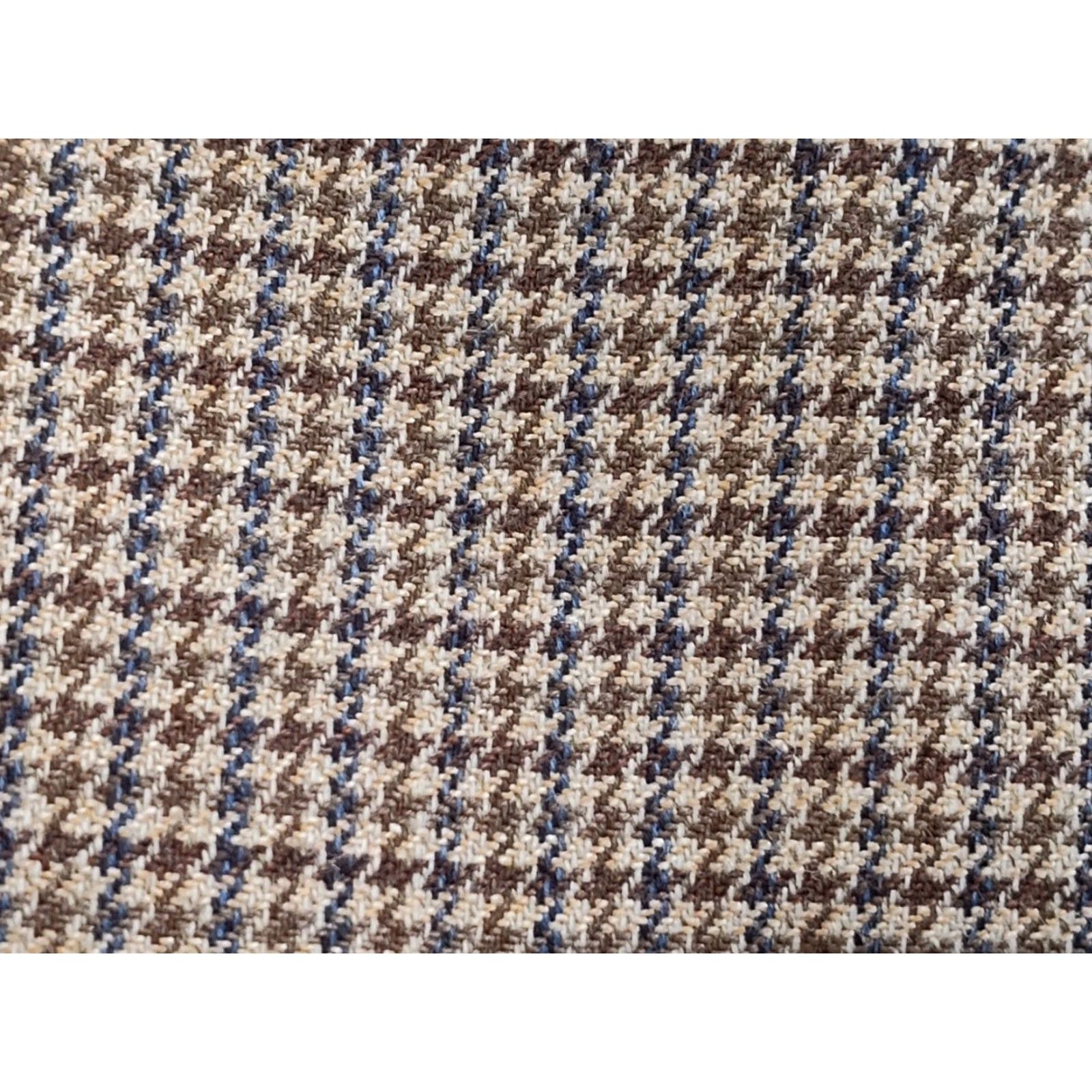 Stafford Lauren Ralph Lauren Suit Jacket Houndstooth Mens 43L Blazer Silk Wool Tweed Notch Lapel Single-Breasted Two-Button Long Modern Dress Size 46R - 5 Thumbnail