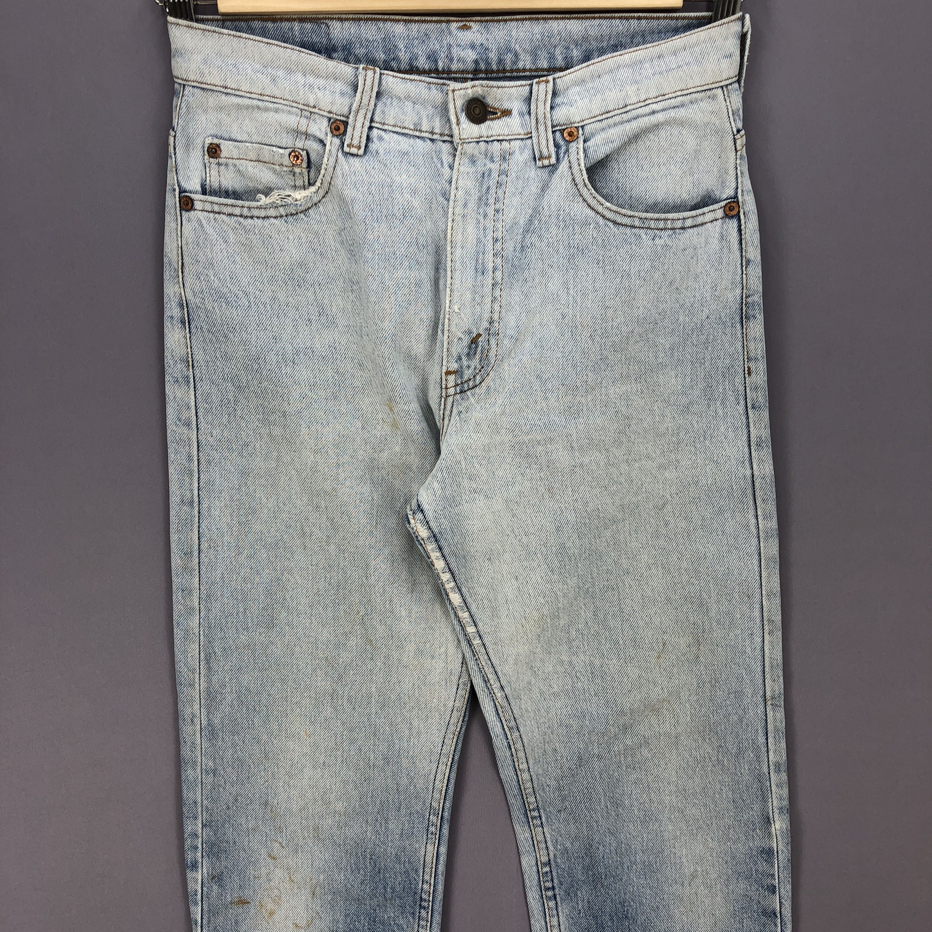 Levi's × Vintage Vintage Levis Sun Faded Blue Wash Jeans Levi's 505 Denim Size US 30 / EU 46 - 3 Thumbnail