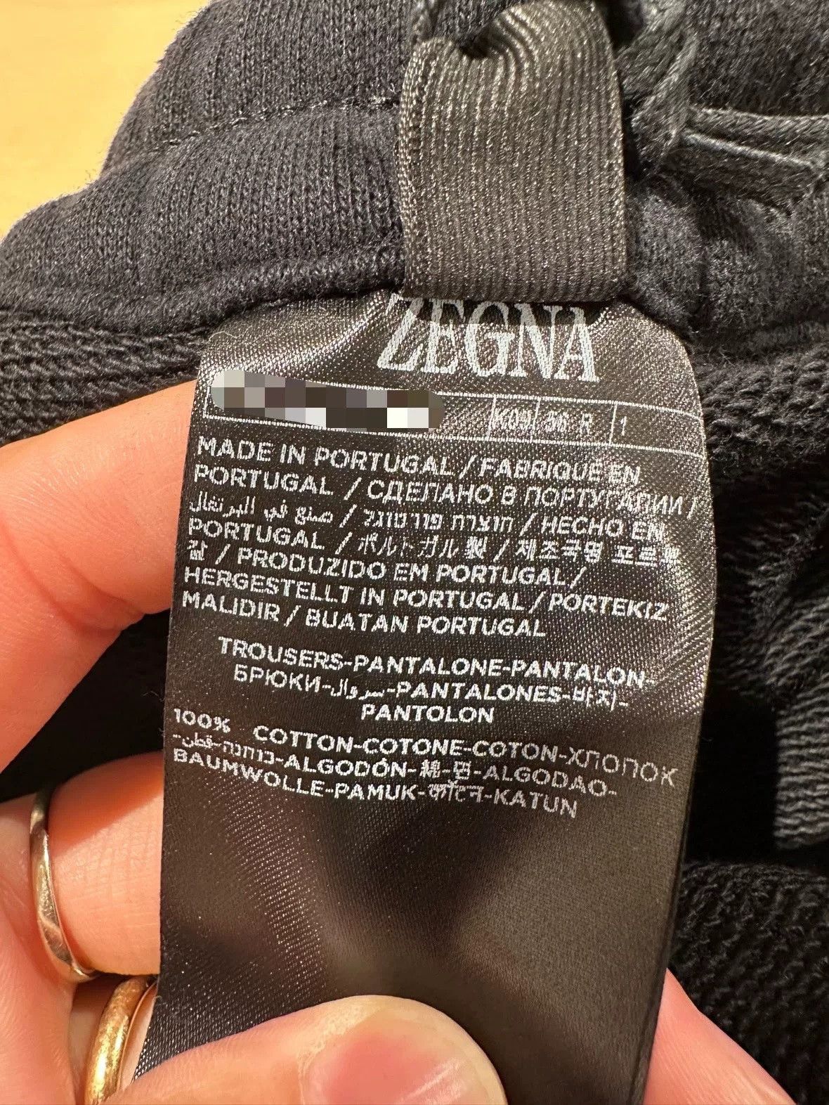 Ermenegildo Zegna Zegna Men's Black Winter Sweatpants Size US 36 / EU 52 - 8 Thumbnail