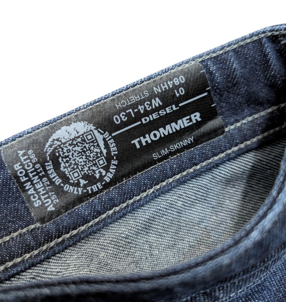 Diesel DIESEL THOMMER 084HN Denim Jeans W34 x L30 Size US 34 / EU 50 - 6 Thumbnail