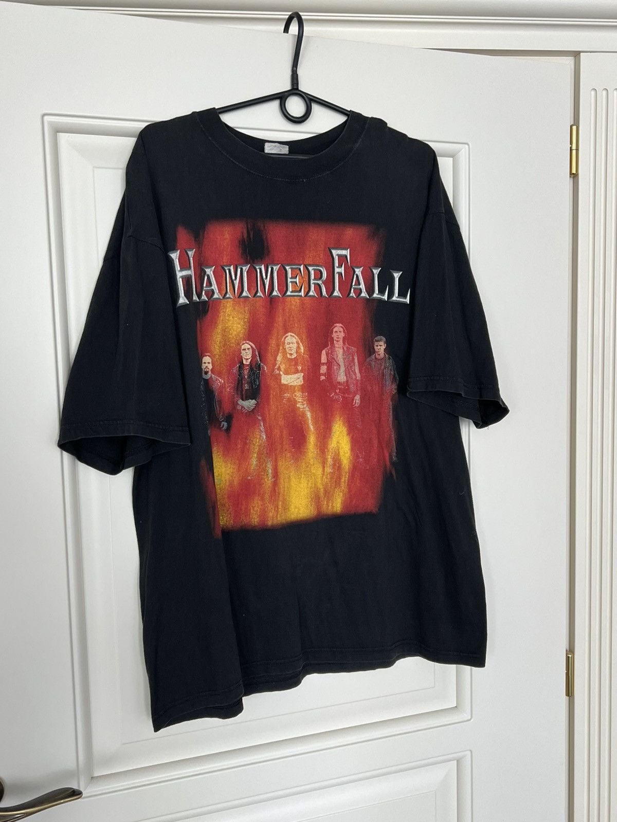 Band Tees Vintage Hammer Fall Band Tee Rock 90s T-Shirt Size US XL / EU 56 / 4 - 5 Thumbnail