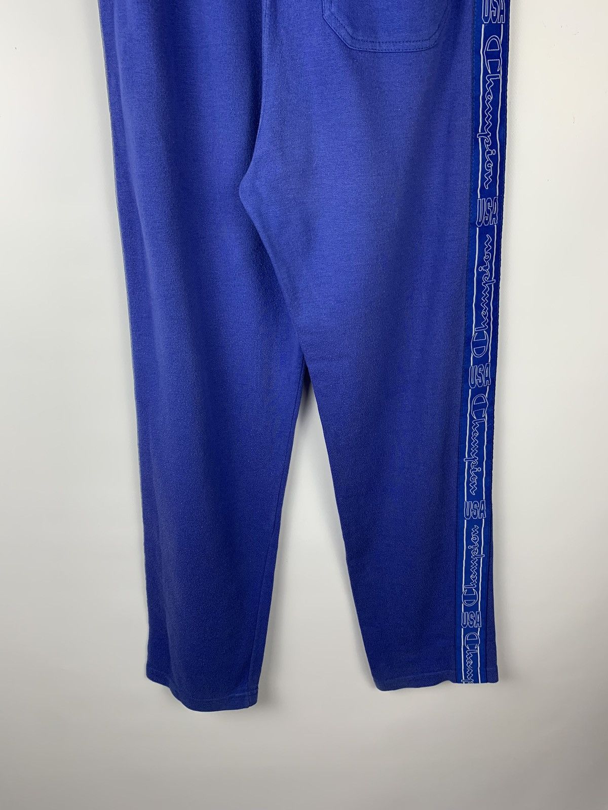 Champion Vintage 1990s Champion Sweatpants Blue multi logo Size US 34 / EU 50 - 13 Thumbnail