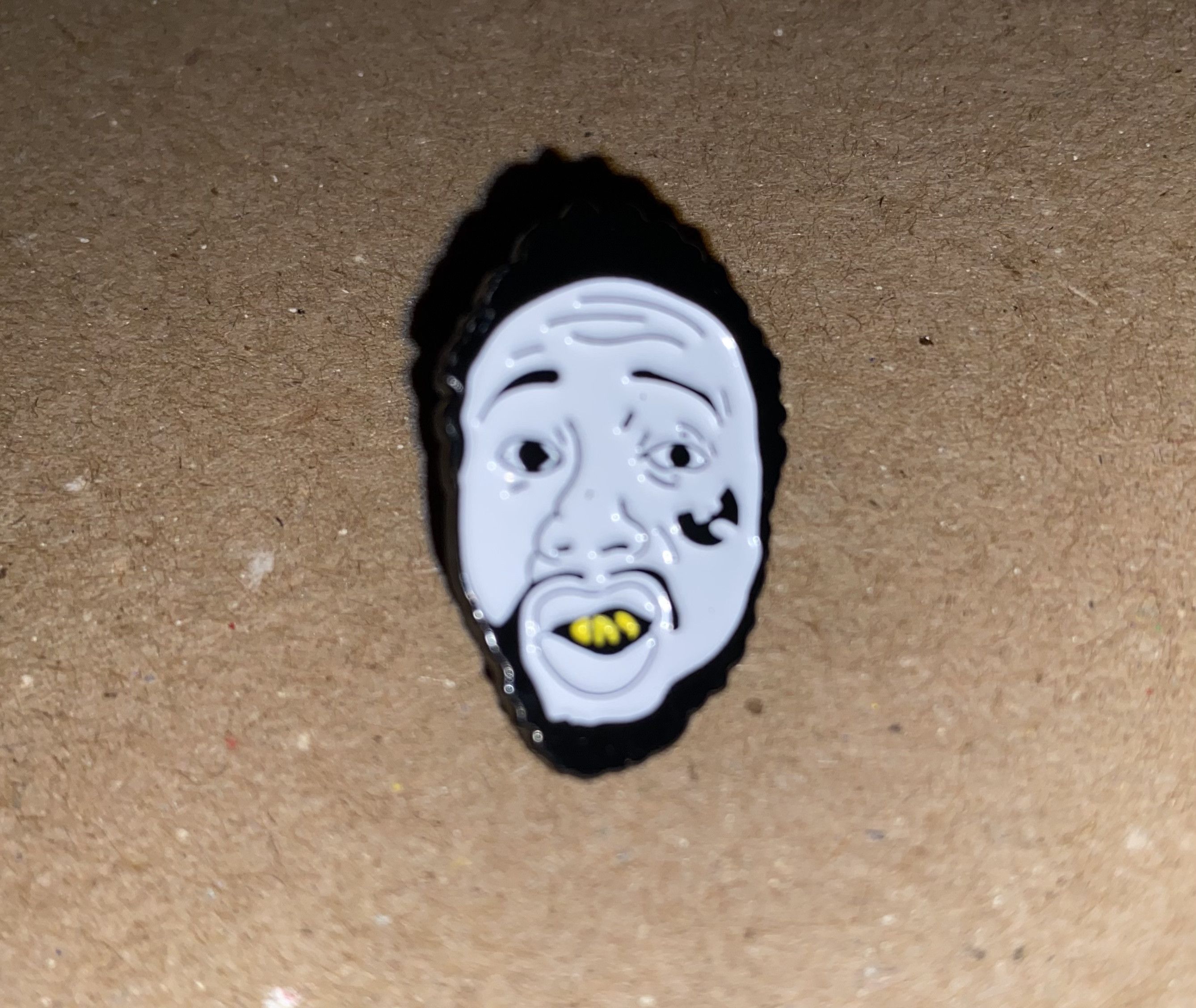 Wu-Tang Clan ODB Ol' Dirty Bastard Wu Tang Enamel Lapel Pin hat Jacket NY Size ONE SIZE - 2 Thumbnail