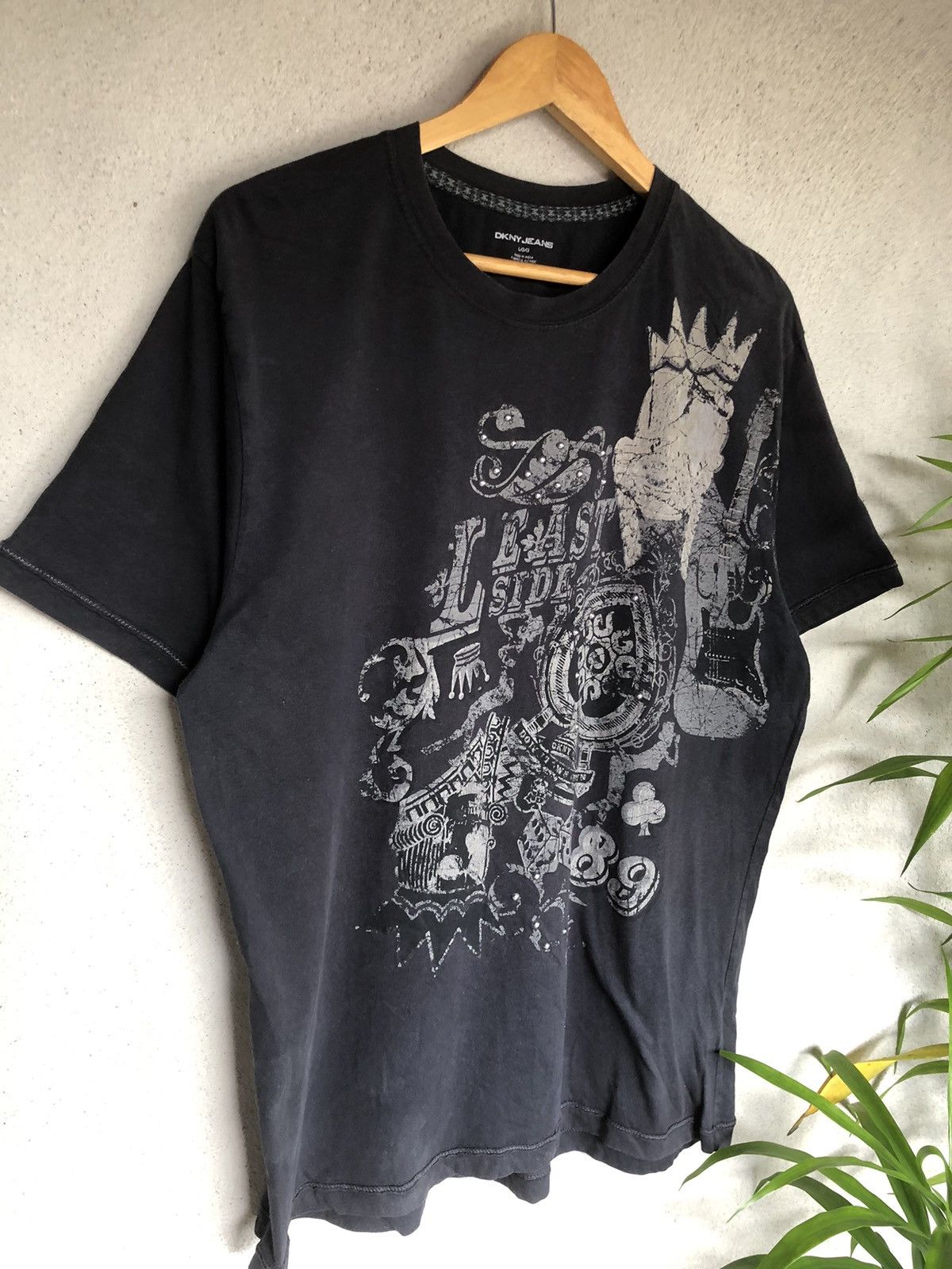 Affliction × Vintage Vintage Y2K DKNY Affliction Tshirts Size US L / EU 52-54 / 3 - 3 Thumbnail