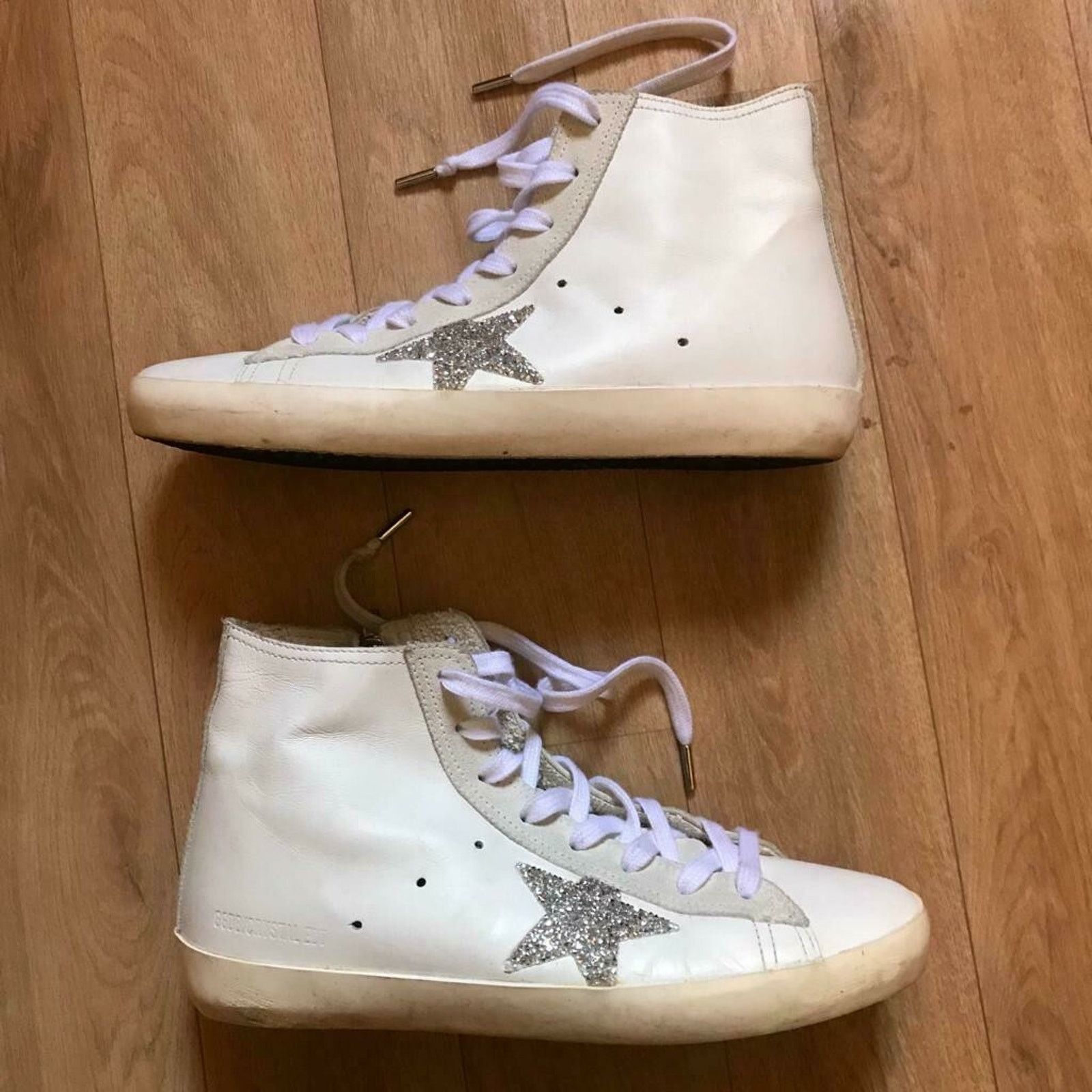 Golden Goose Golden Goose Francy Sneakers High Top Shoes leather WOmen's Size US 8 / IT 38 - 2 Thumbnail