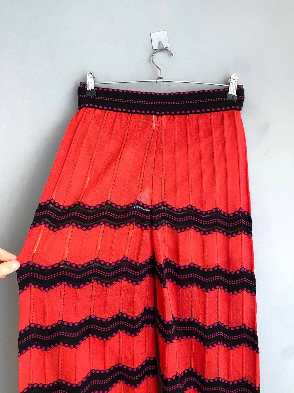 Missoni Missoni Womens Zig-Zag Pattern Knitted Wide-Leg Pants, 44/S Size 30" / US 8 / IT 44 - 12 Thumbnail