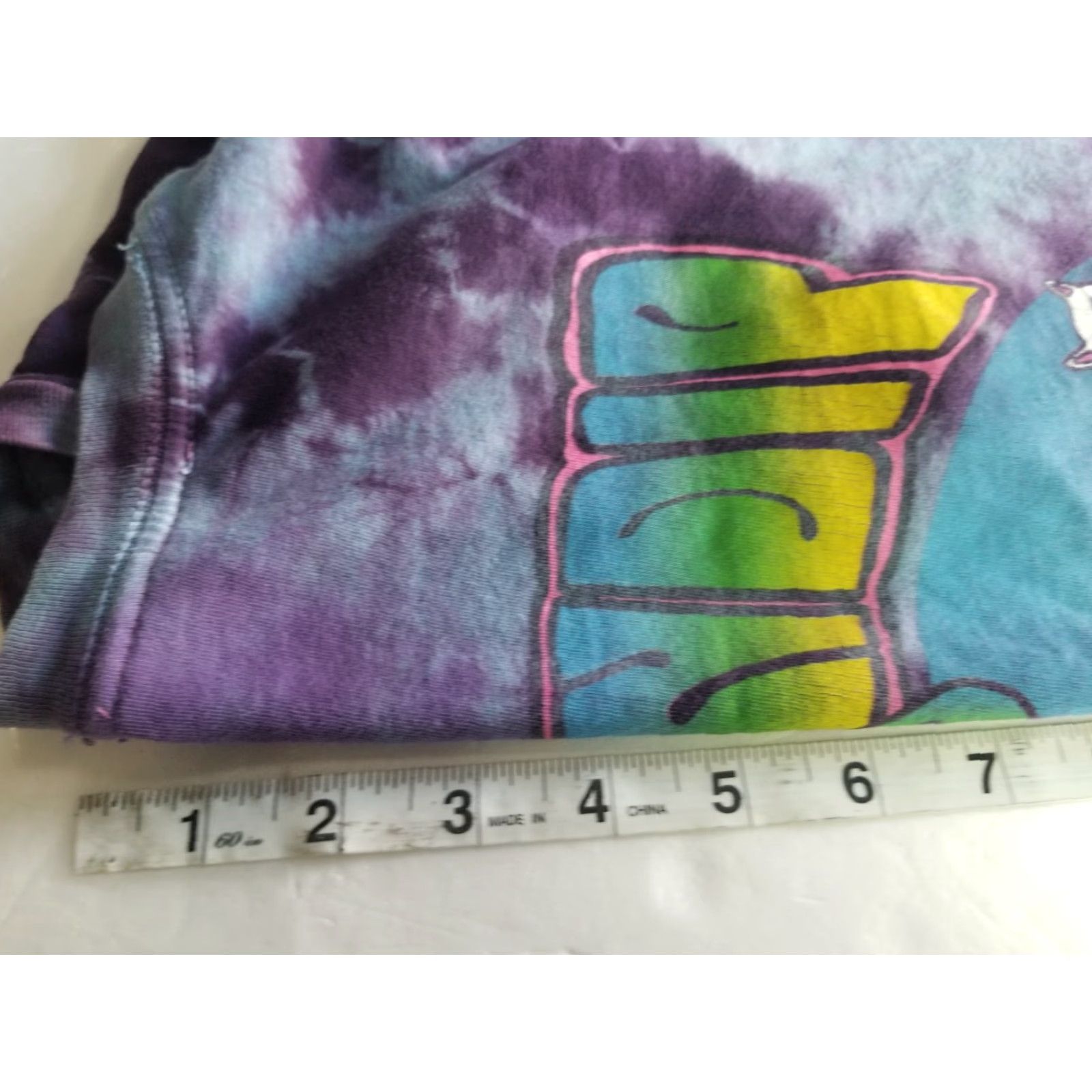 RIPNDIP RIPNDIP T Shirt Mens M Trippy Cat Art Graphic Tee World Tie Dye Distressed Size US M / EU 48-50 / 2 - 5 Thumbnail