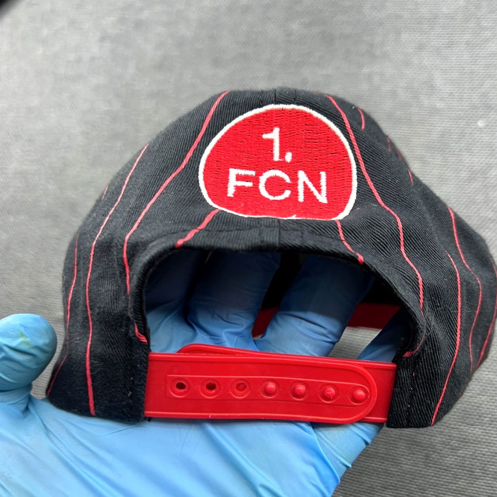 Puma PUMA Cap One Size Black Red Striped Nurnberg FC Vintage 90s Football Soccer Snapback Unisex Adults Mens Womens Size ONE SIZE - 5 Thumbnail