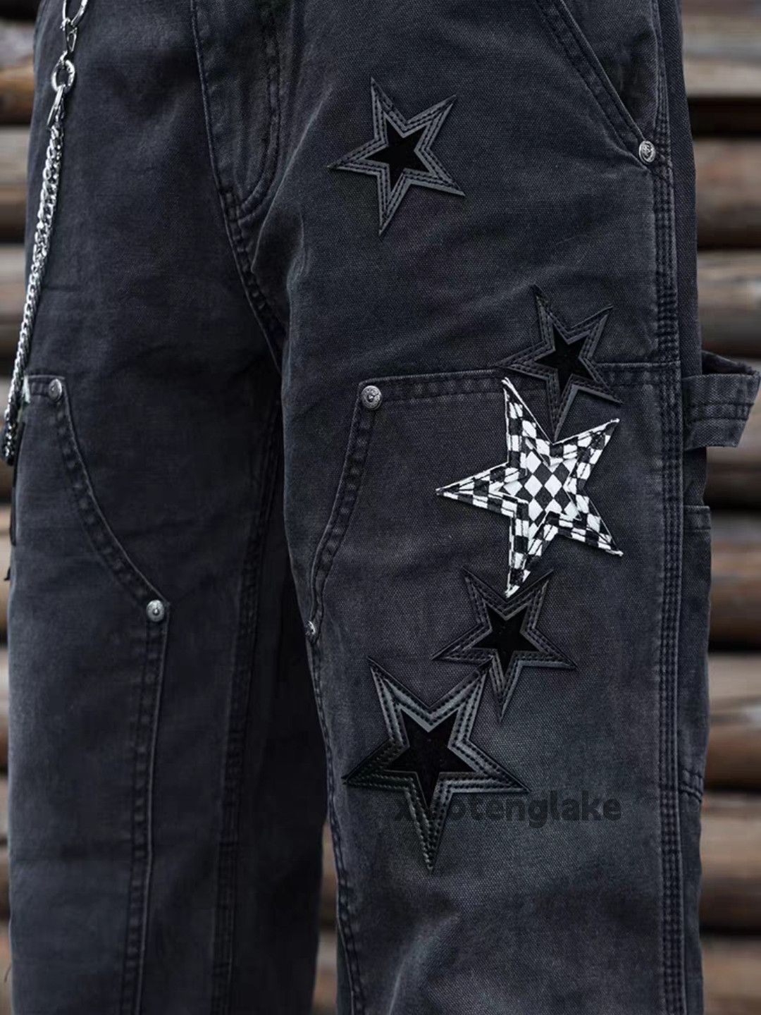 Jean xtl vintage wide Leg loose hiphop carpenter cargo jeans Size US 36 / EU 52 - 6 Thumbnail
