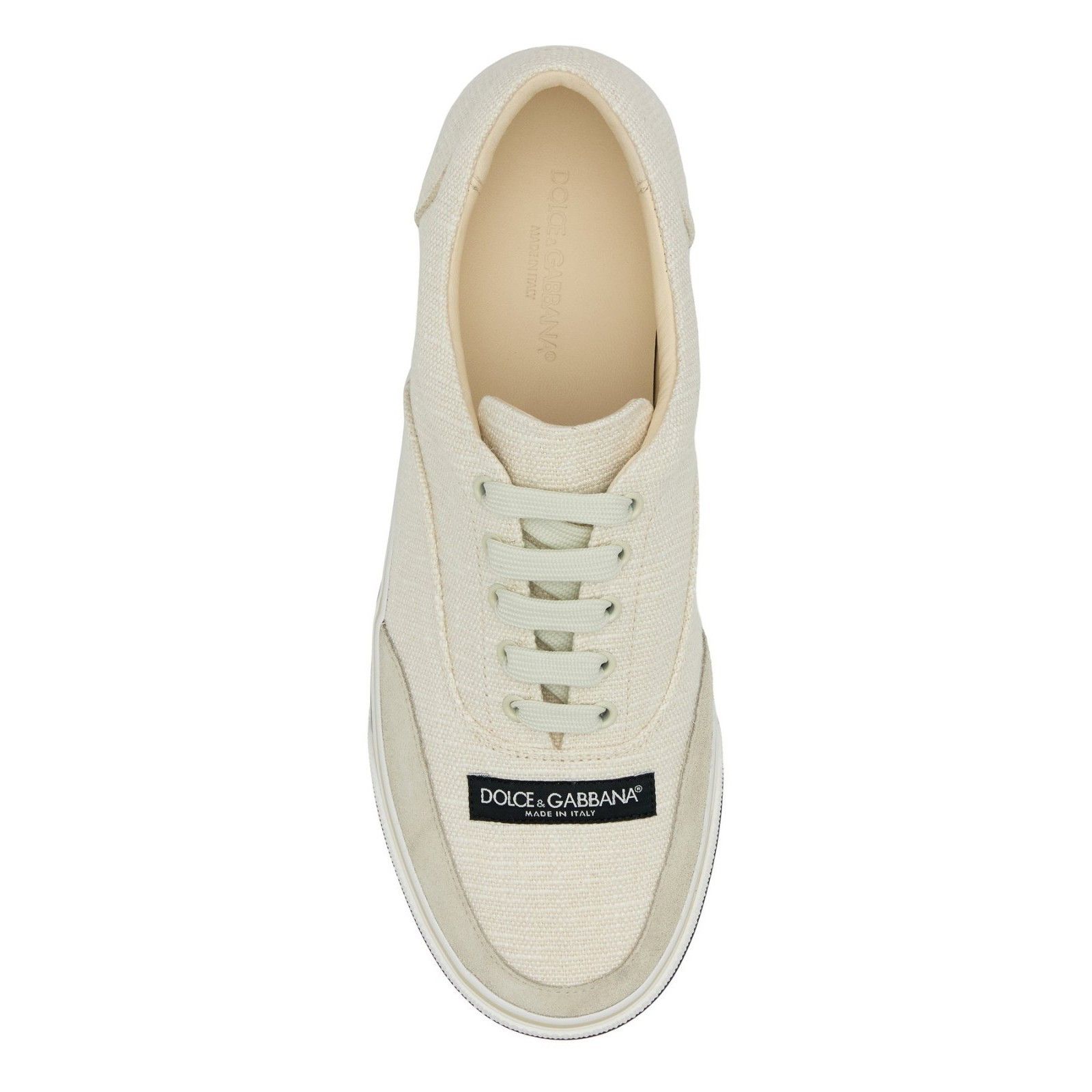 DOLCE&GABBANA DG Sailing White Canvas Sneakers New & Authent