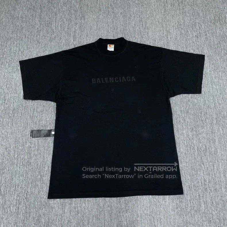 Balenciaga Balenciaga Black Double-Sided Mirror Short Sleeve Size US L / EU 52-54 / 3 - 1 Thumbnail