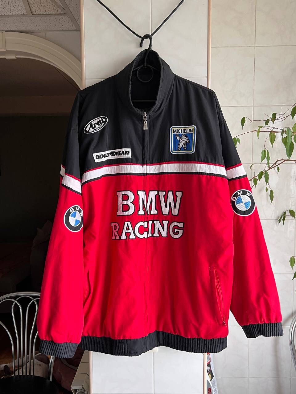 Vintage Vintage 90s BMW Racing Team Jacket Size XL Two side Size US XL / EU 56 / 4 - 1 Thumbnail